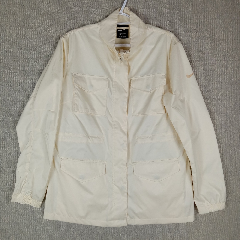 Nike Sportswear M65 Woven Field Jacket Size L Coconut Milk Cream Beige Utility